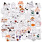 46PCS Halloween Ghost Stickers - Mini Size Cute Ghost Decorative Stickers for Children, Teens, Adults - Travel Case, Laptop, Calendars, Scrapbook, Suitcase, Notebooks, Journal