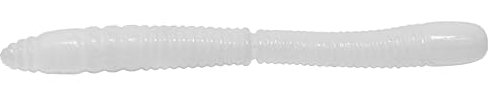FTM Lifter Lures Wurmy Cheese 6,5cm - 10 Gummiwürmer, Farbe:White