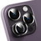 GANGANPRO Lot de 2 protections d'objectif d'appareil photo iPhone 11/12/12 en verre trempé, compatible avec les coques, HD transparent, gris
