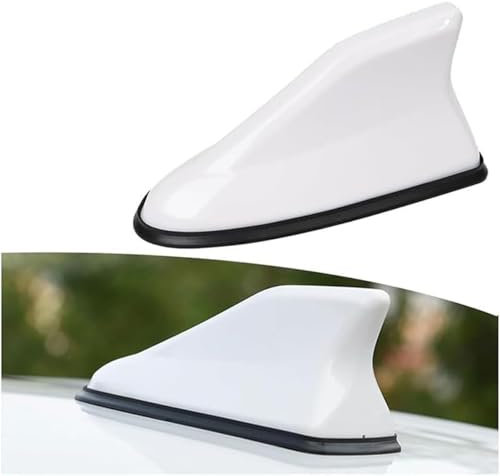ZWBC Antenne Voiture Requin,pour Renault Megane/Megane R.S/E-Tech IV III II I MK 4 3 2 1, Antenne de Signal Radio FM/AM Auto-adhésif Imperméable Universel, Décoration de Voiture,F