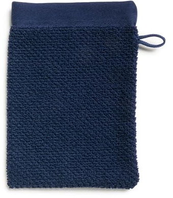 Möve Bliss Gant de toilette, 20 x 15 cm, 100 % coton, bleu marine