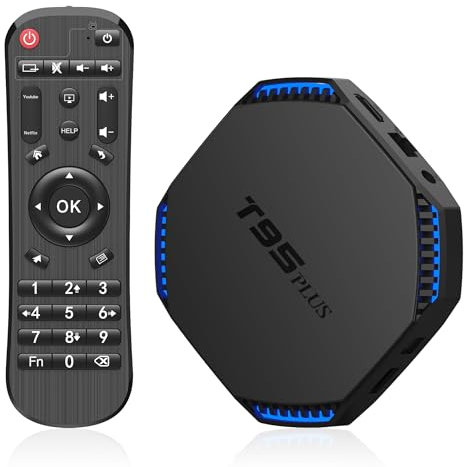 Android 11.0 TV Box, ADDCOLOR T95PLUS S905 X4 Android 11 Box, 4 GB RAM 32 GB ROM Quad Core ARM Cortex-A55, supporta 2,4 GHz/5 GHz WiFi 6 8K HD e 2 porte USB (USB 2.0+3.0) Smart TV Box 2024