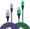USB C Charger Cable, 2Pack 1.6FT+3FT Samsung Phone Charger Cable Fast Charge, Type C Cable Charging Lead for Samsung Galaxy S25 S24 S23 S22 S21 A16 A15 A14 A13 A12 A22 A55 A54 Z Flip 6, Huawei, Xiaomi