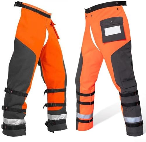 Zeroupshop Pantalones de motosierra de polietileno, 9 capas, ligeros, cinturones ajustables, para cortar y registrar pantalones de motosierra, cinturón ajustable (L+M)