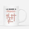 Cadeau Plus Mug Personnalisé Prénom - La Bande À Papy, Mamie Avec Mots Croisés Bleus (Modèle #1)