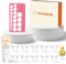 Vivamom Flange Sizing Kit 4 in 1 with Flange Inserts 10PCS, Nipple Cream, Nipple Ruler, Silicone Breast Pump Flange Insert 13/15/17/19/21mm for 24mm Pumps, Breastfeeding Essential Kit