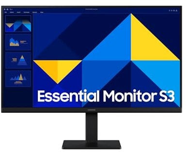 Samsung S30GD Essential Monitor 24, IPS Panel, Tasa Refresco 100Hz, Game Mode, Eye Saver Mode, Less Screen Flickering, Diseño Super Slim, HDMI, D-Sub, LS24D304GAUXEN