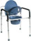 Sedia Da Comodo Comoda Wc In Alluminio 5 Funzioni In 1 Pieghevole Sgabello Doccia Bagno Per Aziani E Disabili, Rialzo Wc Water Supporto Per Water Sedile Per Doccia Per Anziani