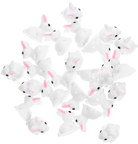 Toddmomy 25stücke Miniatur Kaninchen Figuren Teiliges Osterdeko Für Garten Und Mikrolandschaft Niedliche Harz Hase Ornamente Für Puppenhaus Desktop Und Party Dekoration