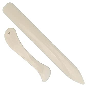 Plieuse en os véritable, outil de pliage et de rainurage pour papier origami, pour reliure, papier, cuir, fabrication de cartes et fournitures de bureau