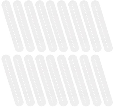 COLLBATH 20 Stück Keratin Extensions mit 30 Loch Hitzeschutz Abstandshalter Mehrloch Schutzvorrichtungen für Klebe und K Tip Haarverlängerungen