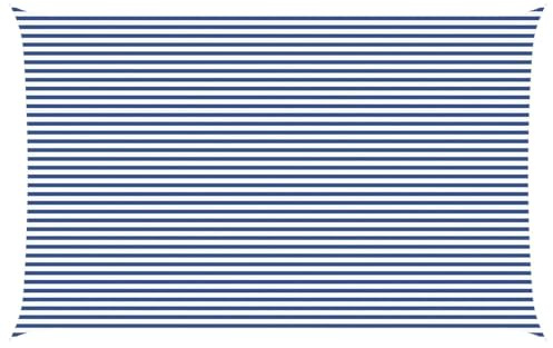 vidaXL Sonnensegel Blau und Weiß 8 x 5 m 100% Polyester Oxford, Balkonbeschattung, rechteckiges Sonnendach, UV-beständiger Wetterschutz, Wasserabweisende Terrassenabdeckung, Moderne Gartenmarkise