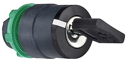 Schneider Electric Harmony XB5 Schlüsselschalterkopf 22mm 3 Positionen 455 mit Federrückstellung IP66, IP67, IP69(IP69K)