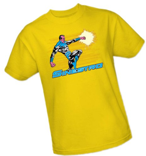 DC Comics Sinestro - Linterna Verde Camiseta para Adulto - Amarillo - Medium