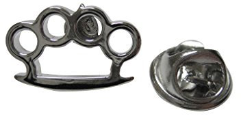 Kiola Designs Brass Knuckle Lapel Pin, Brass