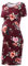 Liu & Qu damen mutterschaft bodycon geraffte seite kleid beiläufige kurz & 3/4 ärmel kleid für die tägliche tragen oder baby-dusche klein floral burgund