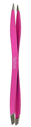 DUPLY pinza depilar de doble punta fina/oblicua #fucsia