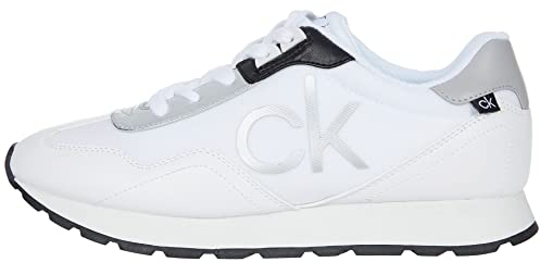 Calvin Klein Damen Caden Sneaker, Weiss/opulenter Garten, 37.5 EU