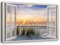 Feeby Viles - Leinwand Bilder - Fensterblick Natur- 90x60 cm- Deko Wohnzimmer - Wandbilder Schlafzimmer - Deko Aesthetic - Wand Deko - Leinwand Groß - Deko Zimmer - Leinwandbilder XXL