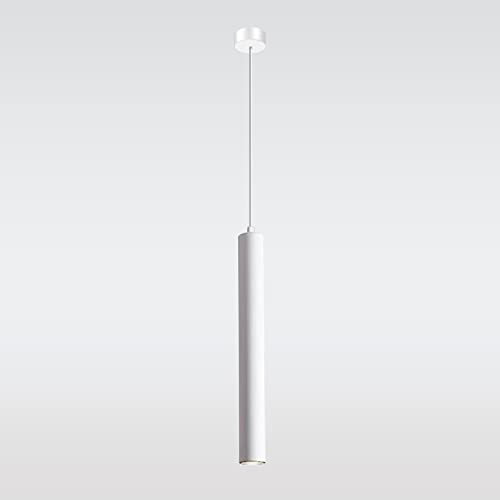 Vecys Lámpara de Suspensión Cilíndrica de φ4*30.5CM,5W Tubo LED COB Moderno Iluminación Colgante Luces Colgantes Destacar Downlight Lámpara Colgante para Cocina (Blanco)