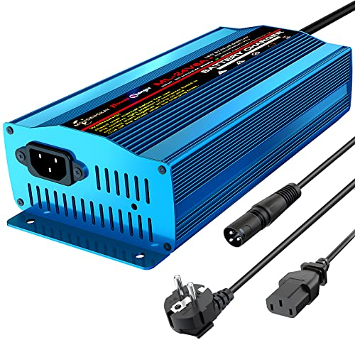 MOUDENSKAY Chargeur Automatique Intelligent 24V 8Amp, Chargeur de Voiture avec connecteur XLR pour Scooter Fauteuil Roulant Voiture Moto Support de Chargeur à Friction avec Interrupteur