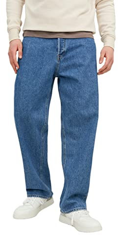 JACK & JONES Herren Jeans JJIALEX JJORIGINAL SBD 304 - Baggy Fit - Blue Denim, Größe:28W / 30L, Farbvariante:Blue Denim 12236082