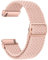 AidorMax 22 mm Nylon Geflochtenes Armband, Elastisch-Ersatzarmband mit Schnellverschluss Kompatibel mit Smartwatches und Armbanduhren, Verstellbar Uhrenarmband für Damen und Herren (Sandrosa)