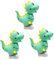 ibasenice 3 Stück Aufzieh-springspielzeug Cartoon-uhrwerk Tierspielzeug Schreibtisch-Dekoration Sichere Runde Kanten Für Jungen Und Mädchen Baby-Dinosaurier-Spielzeug Zufällige Farbe
