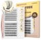 LASHVIEW Self Adhesive Lash Clusters Eyelashes,Press-on Lashes 10-16mm Individual Lash Extension Kit with Lash Tweezers,No Glue Needed Natural Self Adhesive DIY Eyelash Extension Kit (AC58 120PC)