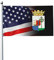 Flagge, 90 x 150 cm, Wappen von Curaçao, Flaggen, lebendige Farben, Banner mit Messingösen für die Dekoration im Innen- und Außenbereich