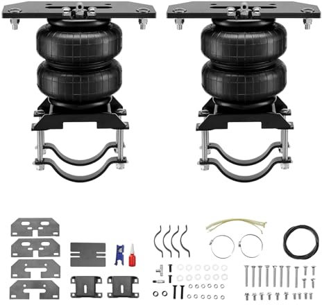 VEVOR Kit de Suspension Pneumatique Compatible avec Ram 2500 4WD 2003-2013 et Ram 3500 4WD 2003-2018, Ressorts Pneumatiques Charge 2268 kg, Pression 5-100 PSI, Conduite Douce et Absorption des Chocs