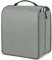 IPEB CD Storage Bag DVD Wallet Case Disc Organiser for Audio Music Media Disk Storage Holder Bag with Zipper（144 Disk Units, 72 Booklet Pockets-Grey