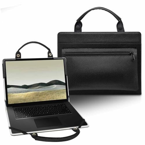 Custodia per laptop Microsoft Surface Laptop 2024 da 13,8 pollici/Surface Laptop 7 13,8 pollici, con borsa portatile con manico, nero