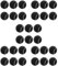 Plawee 30 Packungen Tennis BäLle VerschleißFeste Elastische Trainings BäLle 66Mm Damen AnfäNger ÜBungstennis Ball,Schwarz