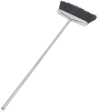 Didiseaon Escoba de Acero Inoxidable Escoba de Limpieza Duradera Mango ergonómico para Escoba recogedor metalico recogedores Escoba casera recogedor Vertical páginas Dark Grey