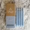Forever Flames Real Wax Flameless Blue LED Taper Candles Battery Operated with Remote Control