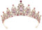 WRITWAA Elegante Hochzeit Braut Strass Mädchen Krone Funkelnde Ornament Für Anlässe