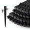 Rolcoassuns 100pcs Irrigation System Drippers with Connector Fit 1/4 (4-7 mm) Tube Water Flow Irrigation System Black