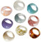 DECHOUS Buntes 9-teiliges Acryl-Ring Set Aus Kunstharz – Stapelbare Kreative Fingerdekoration Für Damen – Modische Klobige Und Einzigartige Ringe in Verschiedenen Farben