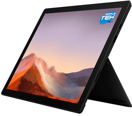 SIMPLETEK - Tablet PC 2‑in‑1 12.3″ i5 10th Generation, 8GB DDR4 Soldered, 256GB SSD, Windows 10 Pro, Matte Black (Refurbished)