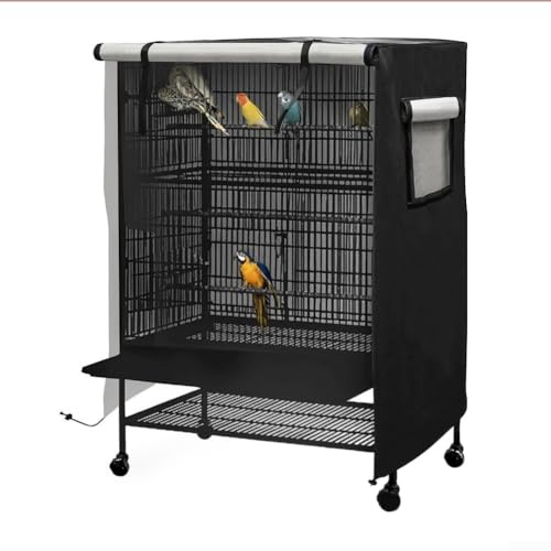 Wasserdichte Abdeckung für Vogelkäfig, lichtdicht, atmungsaktiv, staubdicht, UV-waschbar, 78,9 x 55,9 x 104,4 cm
