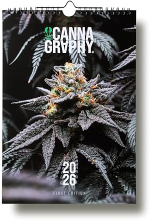 Cannagraphy® Kalender 2026 DIN A4: Ein exklusiver Wandkalender im DIN A4-Format mit zwölf Hochauflösenden Studioaufnahmen von Cannabispflanzen