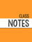 Orange Class Notebook: 100 numbered pages, college-ruled, fillable table of contents for quick note retrieval, colors for each subject (Class Notes, vibrant colors)