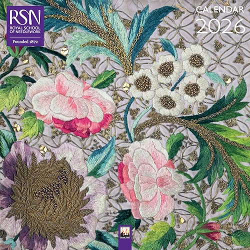 Royal School of Needlework 2026 – Original Flame Tree Publishing-Kalender [Kalender] (Wall-Kalender)