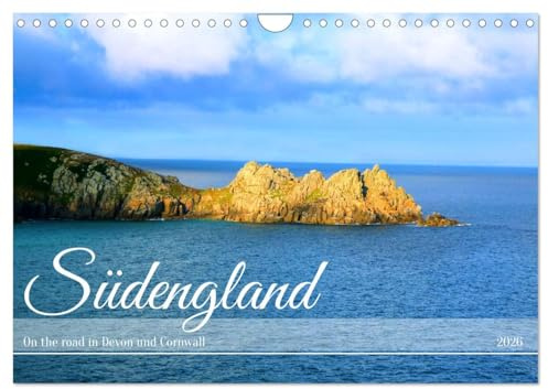 Südengland - On the road in Devon und Cornwall (Wandkalender 2026 DIN A4 quer), CALVENDO Monatskalender: Devon steht für malerischen Hügel, pittoreske ... Badeorte berühmt ist (CALVENDO Orte)
