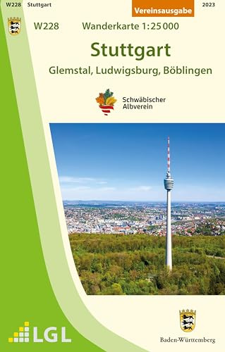 W228 Stuttgart - Glemstal, Ludwigsburg, Böblingen: Wanderkarte 1:25.000 (Wanderkarten 1:25 000)