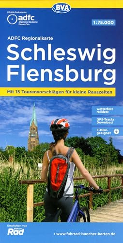 ADFC-Regionalkarte Schleswig Flensburg, 1:75.000, mit Tagestourenvorschlägen, reiß- und wetterfest, E-Bike-geeignet, GPS-Tracks Download (ADFC-Regionalkarte 1:75000)