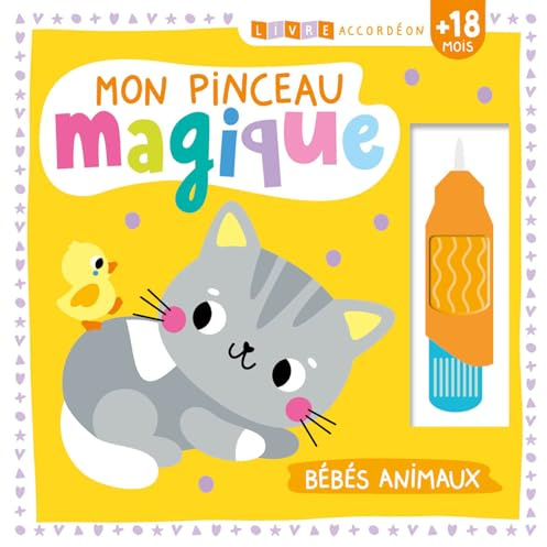 Livre accordéon - mon pinceau magique - bébés animaux