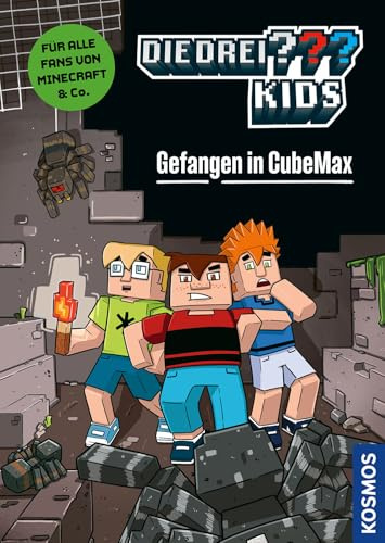 Die drei ??? Kids, Gefangen in CubeMax: Ein spannender Comicroman für alle Fans von Minecraft & Co. ab 8 Jahren - leicht lesbar durch reduzierte Textmenge und viele bunte Comicseiten.