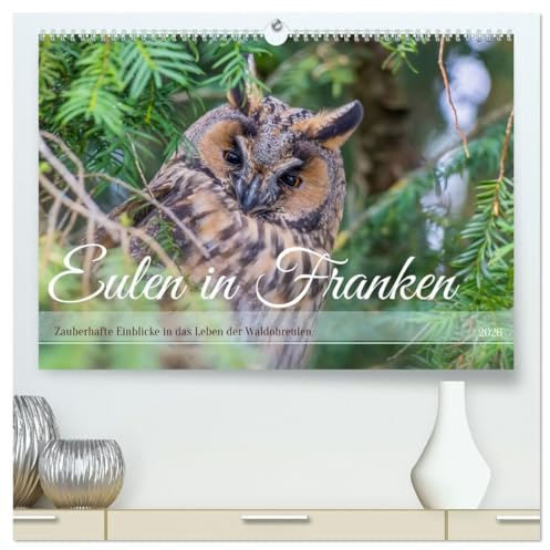 Eulen in Franken (hochwertiger Premium Wandkalender 2026 DIN A2 quer), Kunstdruck in Hochglanz: Als leidenschaftliche Tierfotografin freue ich mich, ... geben zu dürfen. (CALVENDO Tiere)